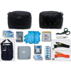 Emergency Prep Kits; Kit Type: Bleeding Control; Container Type: Pouch; Container Material: Nylon; Color: Black; Contents: Molle Pouch, S.T.A.T Tourniquet, Lifeshield, Gloves, Penlight, shears, Combine Pad, Gauze, Sterile Pads; Overall Length: 7.50; Overa