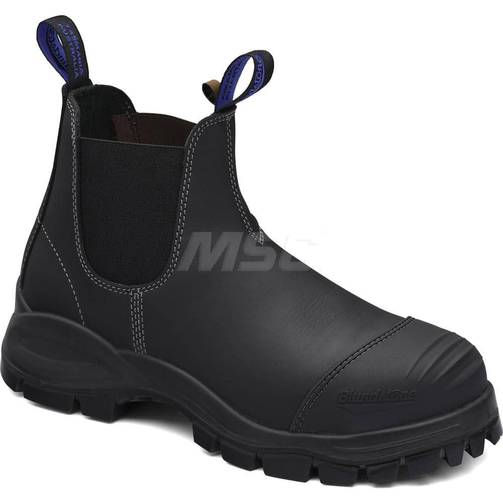 Work Boot: Size 11, 6″ High, Leather, Steel Toe Standard Width, Non-Slip Sole