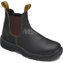 Work Boot: Size 9, 6″ High, Leather, Steel Toe Standard Width, Non-Slip Sole