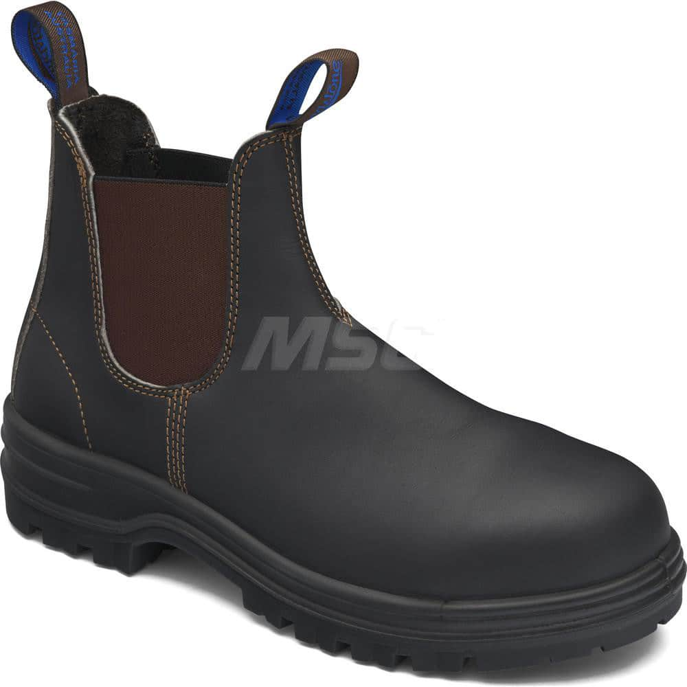 Work Boot: Size 14, 6″ High, Leather, Steel Toe Standard Width, Non-Slip Sole