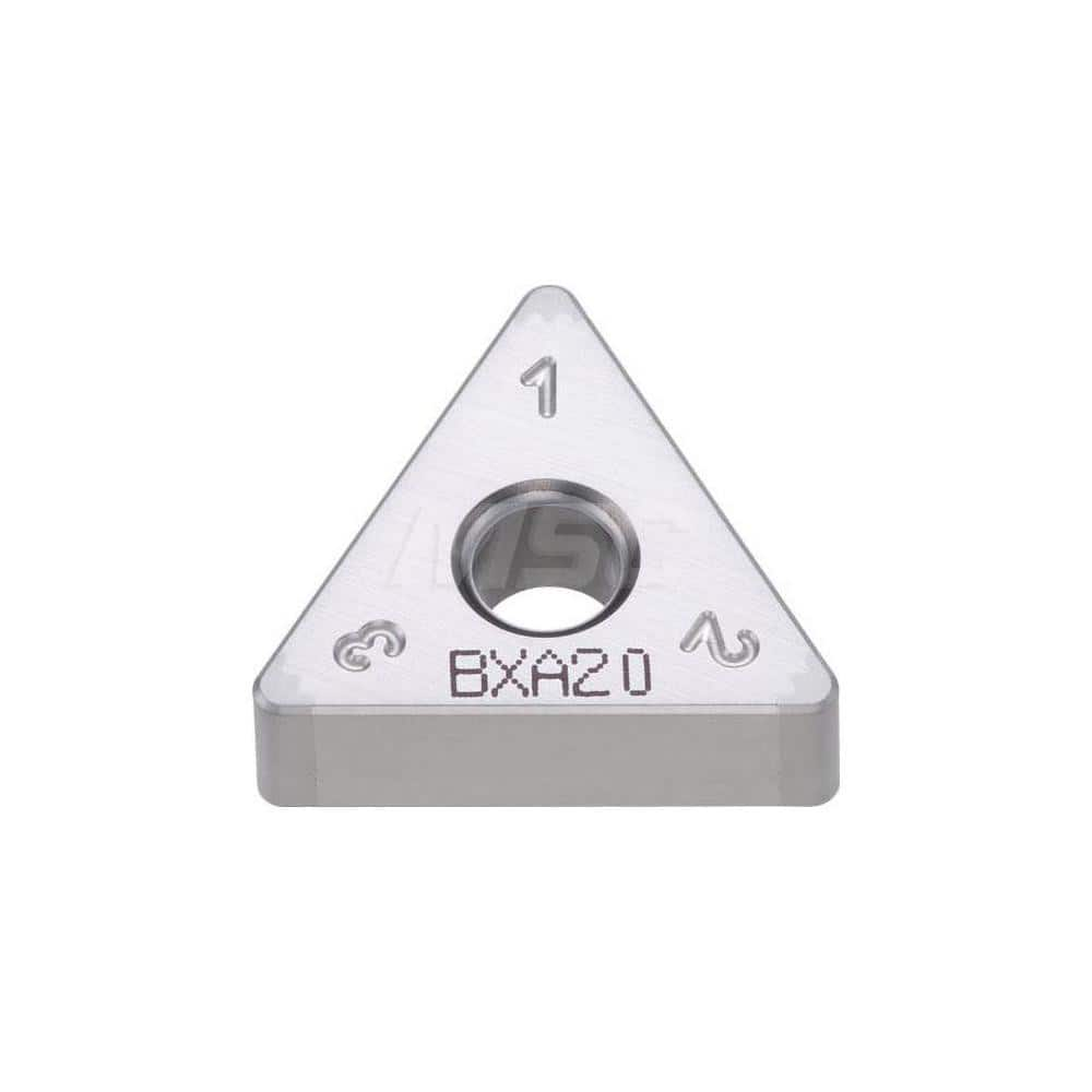 Turning Insert:  6QS-TNGA333-H BXA20,  Polycrystalline Cubic Boron Nitride Coated Finish,  Neutral,  3/8″ Inscribed Circle,  0.0472″ Corner Radius,  60.0 &deg N/A Triangle,  Series  TNGA