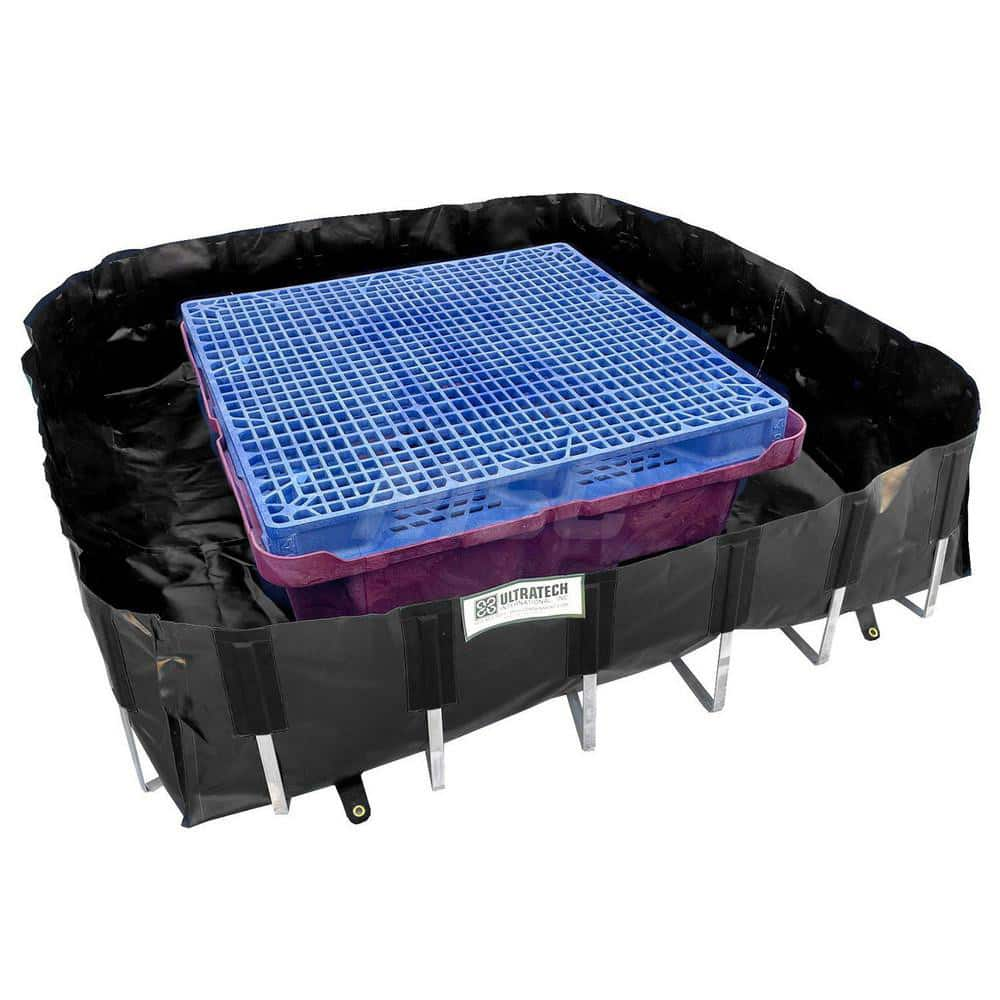 Collapsible Berms & Pools; Product Type: Containment Berm, IBC Spill Berm; Sump Capacity (Gal.): 400 gal; Spill Capacity: 400 gal; Length (Feet): 72.00; Length (Inch): 72.00; Overall Length: 72.00; Overall Width: 72.000; Width (Inch): 72.000; Overall Heig