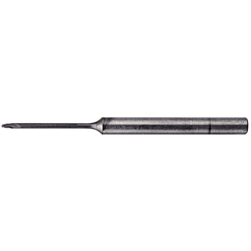 3 mm Dia. × 4 mm Shank × 4.5 mm DOC × 63 mm OAL, Carbide TiAlN, 2 Flute, 30°|CW Helix, Round, External , Ballnose End Mill - Exact Industrial Supply