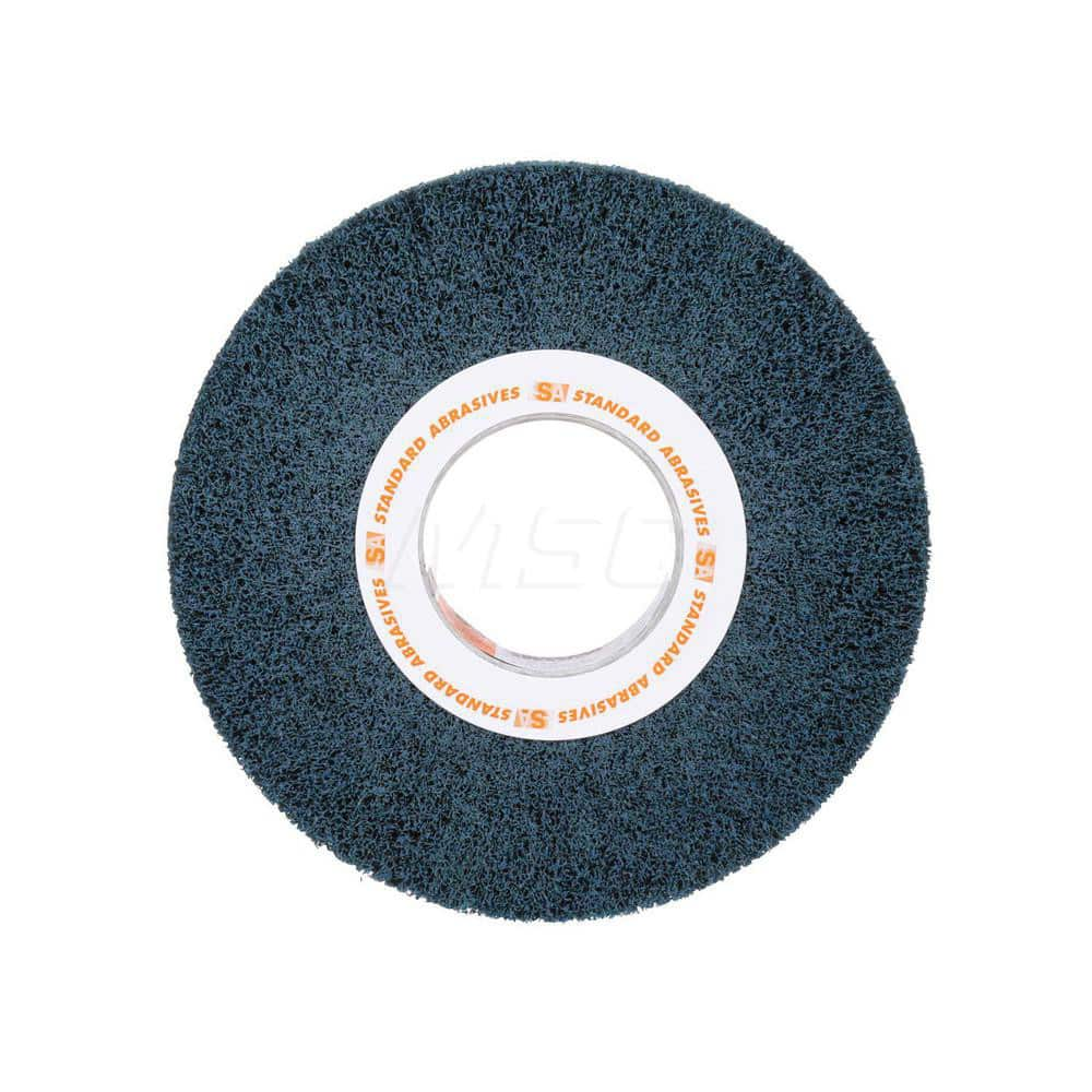 Unmounted Flap Wheels; Abrasive Type: Non-Woven; Abrasive Material: Aluminum Oxide; Outside Diameter (Inch): 6; Face Width (Inch): 1; Grade: Medium; Backing Weight: A; Maximum RPM: 3400