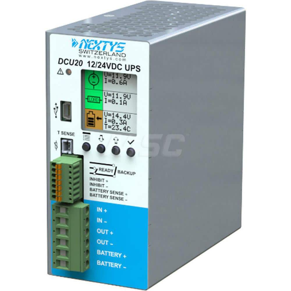 Power Supplies; Mounting Type: DIN Rail Mount; Output Wattage: 480; Maximum Input Voltage: 24 VDC; Minimum Input Voltage: 12 VDC; Number of Outputs: 1; Output Voltage: 12-24 VDC; Output Amperage (mA): 20000; 20; Number of Phases: 1; Connection Type: Screw