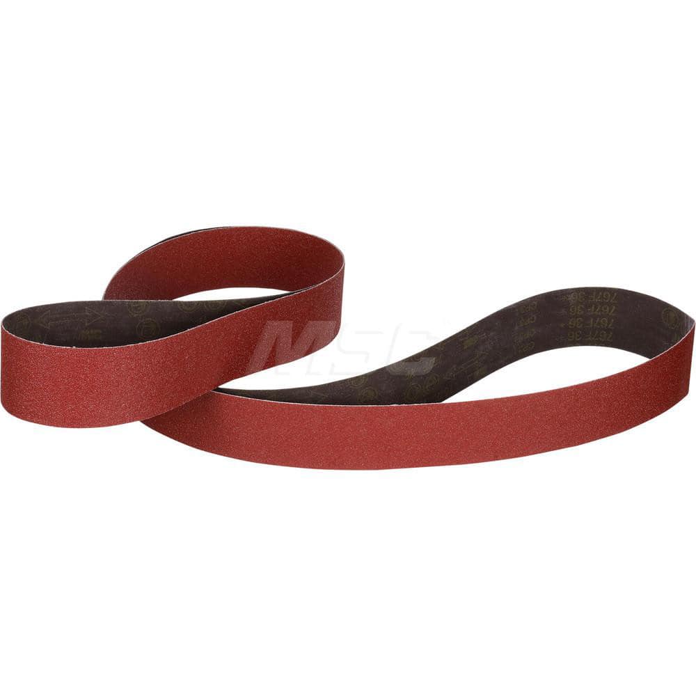 Abrasive Belt: 3″ Width, 132″ OAL, 36+ Grit, Ceramic Coated