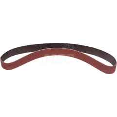 Abrasive Belt: 1/2″ Width, 24″ OAL, 80+ Grit, Ceramic Coated