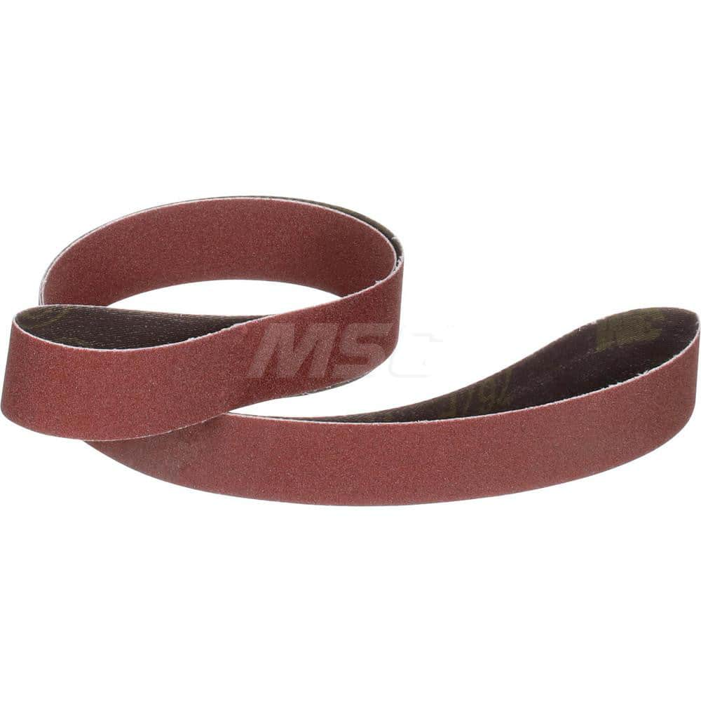 Abrasive Belt: 1″ Width, 42″ OAL, 120+ Grit, Ceramic Coated