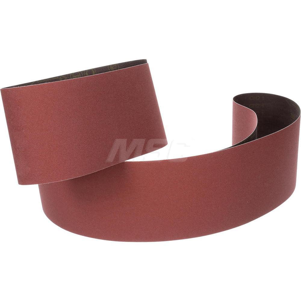 Abrasive Belt: 6″ Width, 132″ OAL, 80+ Grit, Ceramic Coated