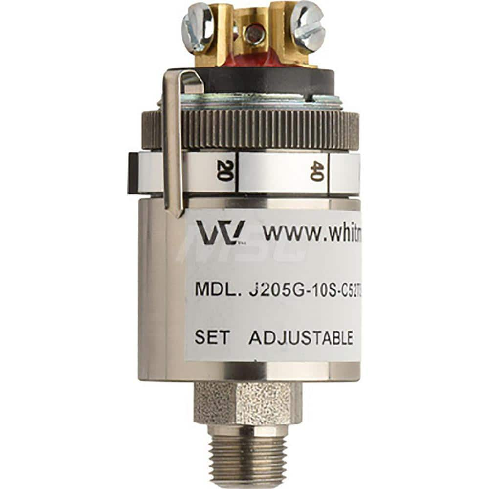 Pressure, Vacuum & Compound Switches; Type: High Pressure Switch with Low Pressure Set Points; Thread Size: 1/8; Voltage: 115VAC / 28 VDC; Thread Type: NPT Male; Amperage: 1.0000; Electrical Connection: Screw Terminals; Wetted Parts Material: 316 Stainles