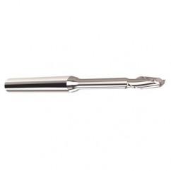 .090 Dia. - 1/8" LOC - 1-1/2" OAL - .005 C/R  2 FL Carbide End Mill with 1/4 Reach - Uncoated - All Tool & Supply