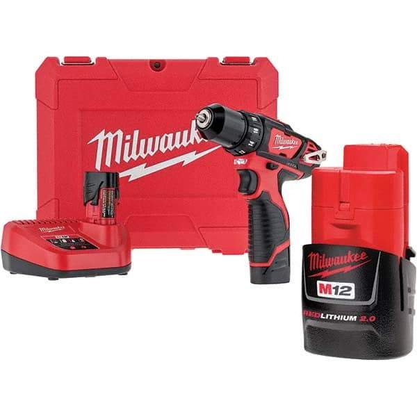 Milwaukee Tool - Cordless Drills Battery Voltage: 12 Battery Chemistry: Lithium-Ion - All Tool & Supply