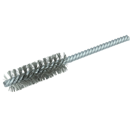 5/8″ Power Tube Brush, .005″ Stainless Steel Wire Fill, 2″ Brush Length - All Tool & Supply