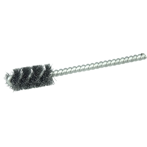 7/16″ Power Tube Brush, .005″ Stainless Steel Wire Fill, 1″ Brush Length - All Tool & Supply