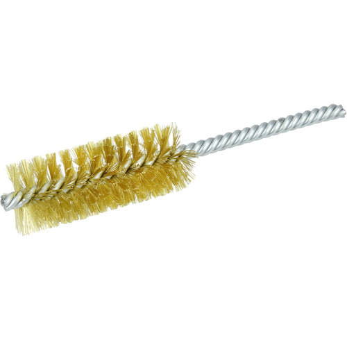 1″ Power Tube Brush-0.006″ Brass, 2-1/2 Brush Length - Non-Sparking Wire Wheel - All Tool & Supply