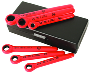 Insulated 6 Piece Inch Ratchet Wrench Set 3/8; 7/16; 1/2; 9/16; 5/8; 3/4 in Storage Case - All Tool & Supply