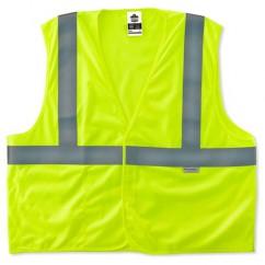 8255HL L/XL LIME TREATED POLY VEST - All Tool & Supply