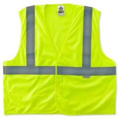 8255HL S/M LIME TREATED POLY VEST - All Tool & Supply