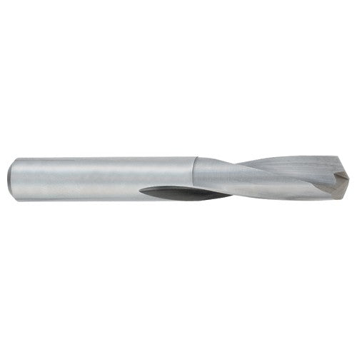 2.4 mm Dia. × 2.4 mm Shank × 21 mm Flute Length × 46 mm OAL, Bright, Solid Carbide Drill