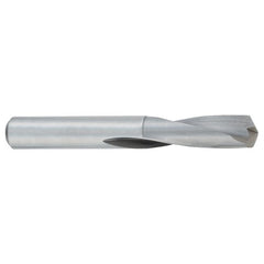 2.4 mm Dia. × 2.4 mm Shank × 21 mm Flute Length × 46 mm OAL, Bright, Solid Carbide Drill