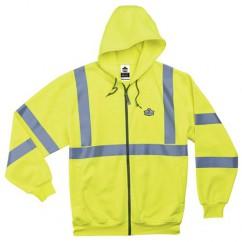 8392 S LIME ZIPPER HOODED SWEATSHIRT - All Tool & Supply