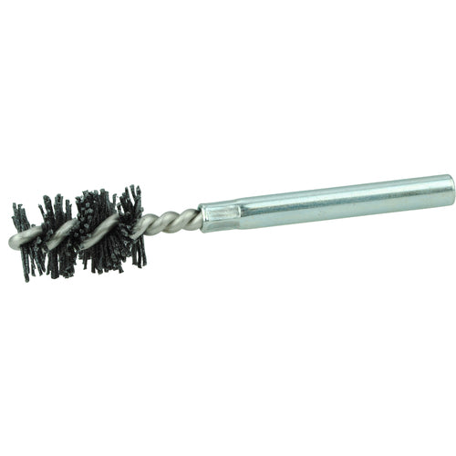 Burr-Rx 5/8″ Dia Power Tube Brush, .026/120CG Crimped Fill, 1″ Brush Length, 3-1/2″ Overall Length - All Tool & Supply