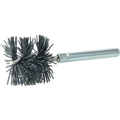 Burr-Rx 1-1/4″ Dia Power Tube Brush, .026/120CG Crimped Fill, 1″ Brush Length, 3-1/2″ Overall Length - All Tool & Supply