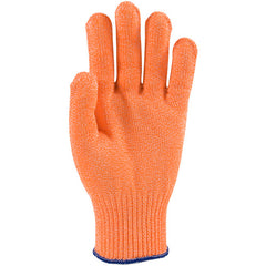 ‎22-760OR/S SS Engineered Yarn Glove - S-steel wire core & Dyneema Yarn - w/poly - Medium Weight - orn - 10 Gg - Exact Industrial Supply