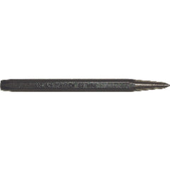 Prick Punch - Prick Punch - 1/4″ Hex Stock × 4″ Overall Length - All Tool & Supply