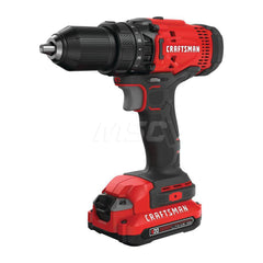 Cordless Drill: 20V, 1/2″ Chuck, 1,500 RPM Keyless Chuck, Reversible, 1 Lithium-ion Battery Included, Charger Included