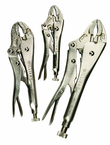 3 Piece - Curved Jaw Locking Plier Set - All Tool & Supply