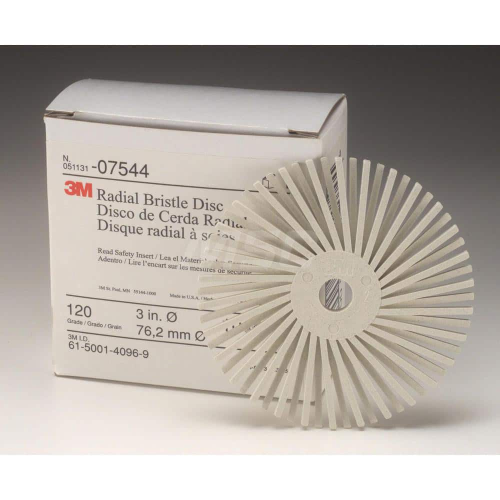 Radial Bristle Brushes; Outside Diameter (Inch): 3 in; Abrasive Material: Ceramic; Grade: 6; Brush Thickness (Inch): 0.375