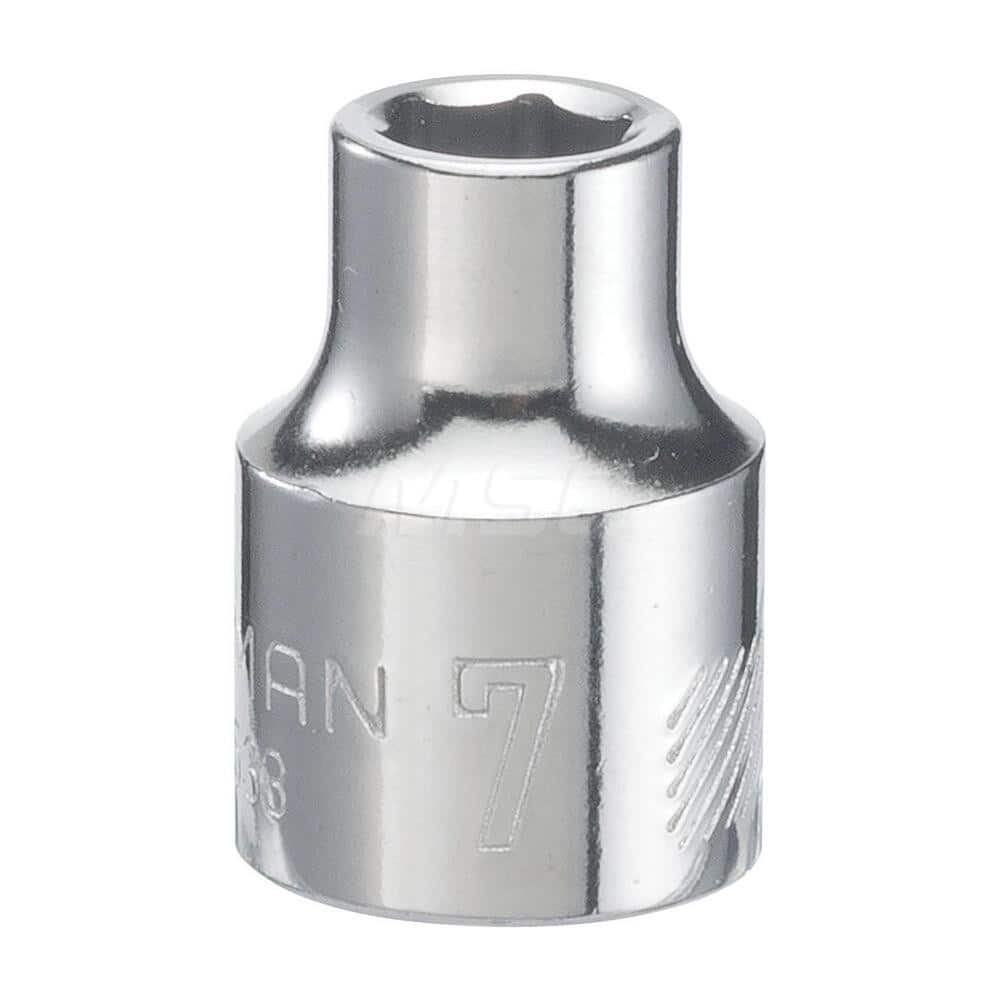 Hand Socket: 1/4″ Drive, 5/32″ Socket, 12-Point Chrome-Plated & Polished