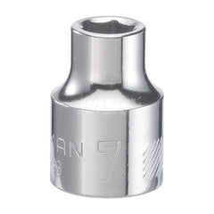 Hand Socket: 3/8″ Drive, 7 mm Socket, 6-Point Chrome-Plated & Polished