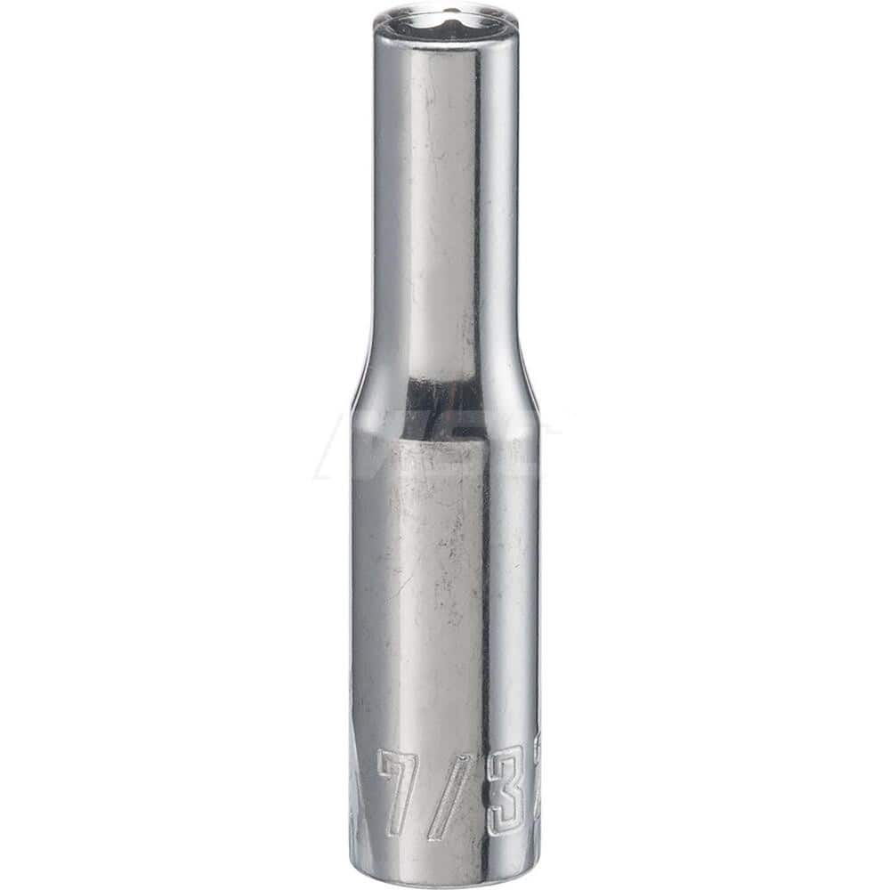 Hand Socket: 1/4″ Drive, 7/32″ Socket, 6-Point Chrome-Plated & Polished