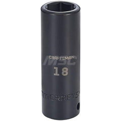 Impact Socket: 1/2″ Drive 6-Point, Black Oxide