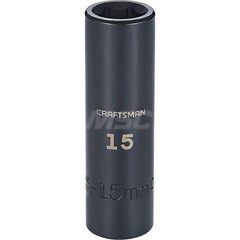 Impact Socket: 1/2″ Drive 6-Point, Black Oxide