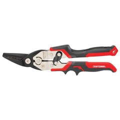 Aviation Snips: 4.33″ OAL, 1.18″ LOC, Steel Blades Use with HVAC, Left Hand, High Carbon Steel Handle