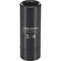 Impact Socket: 1/2″ Drive 6-Point, Black Oxide