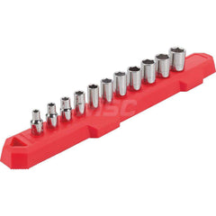 Socket Set: 1/4″ Drive 6 Point, Full Polish