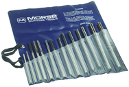 14 Piece-Range Metric Over / Under 4-12mm-HSS-Bright Straight Shank/Straight Flute-Plastic Pouch Chucking Reamers - All Tool & Supply