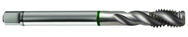 M6x0.75 6H 3-Flute Cobalt Green Ring Semi-Bottoming 40 degree Spiral Flute Tap-Bright - All Tool & Supply