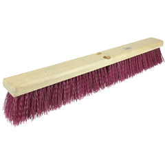 24″ - Red-Brown Heavy Sweeping Broom Without Handle - All Tool & Supply