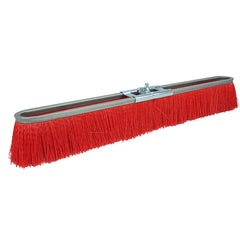 18″ Vortec Pro Medium Sweep Strip Broom, Red Polypropylene Fill - All Tool & Supply