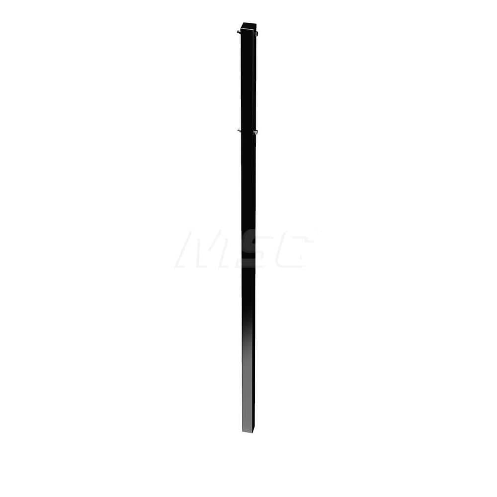 Barrier Parts & Accessories; Type: Square Power Post; Color: Black; Height (Decimal Inch): 63.000000; Base Material: Polyethylene; Length (Inch): 3; Width (Inch): 1.75; Finish/Coating: Black; For Use With: Power Post Upright Type III Barricades; Material: