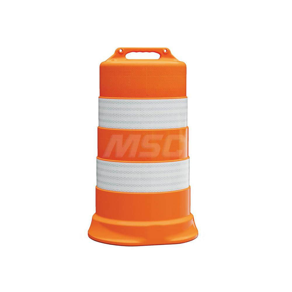 Traffic Barrels, Delineators & Posts; Type: Traffic Drum; Material: LDPE; Reflective: Yes; Base Needed: Yes; Height (Inch): 39.7; Width (Inch): 23-1/2; Additional Information: Sub Brand: Commander ™; Number Of Bands: 4; Sheeting Grade: Diamond/ Low Intens