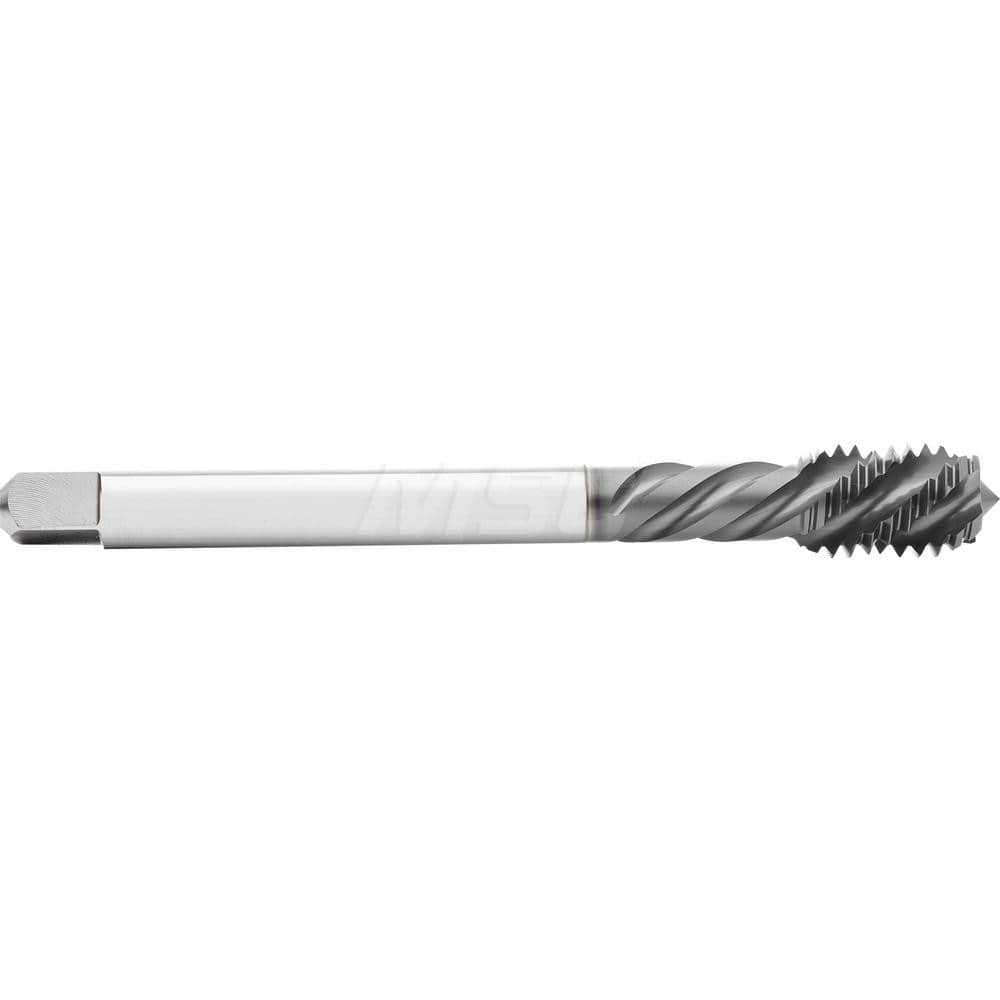 Spiral Flute Tap: 7/16-14, UNC, 4 Flute, 2-3 P, 3B Class of Fit, High Speed Steel-E, GLT-1 Finish 3.937″ OAL, Left Hand Flute, Left Hand Thread, X, Series Enorm Z