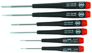 6 Piece - Precision Slotted Screwdriver Set - #26090 - 1.5 - 4.0mm - All Tool & Supply