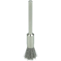 3/16″ Miniature Wire End Brush, .003″ Stainless Steel Fill, 1/8″ Stem - All Tool & Supply