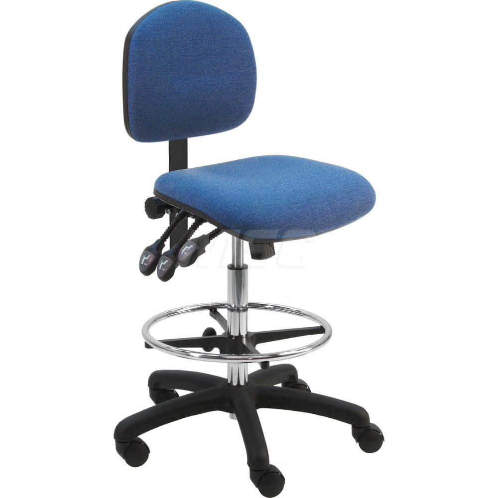 Task Chair: Fabric, Blue